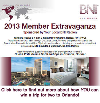 2013 BNI Member Extrvaganza